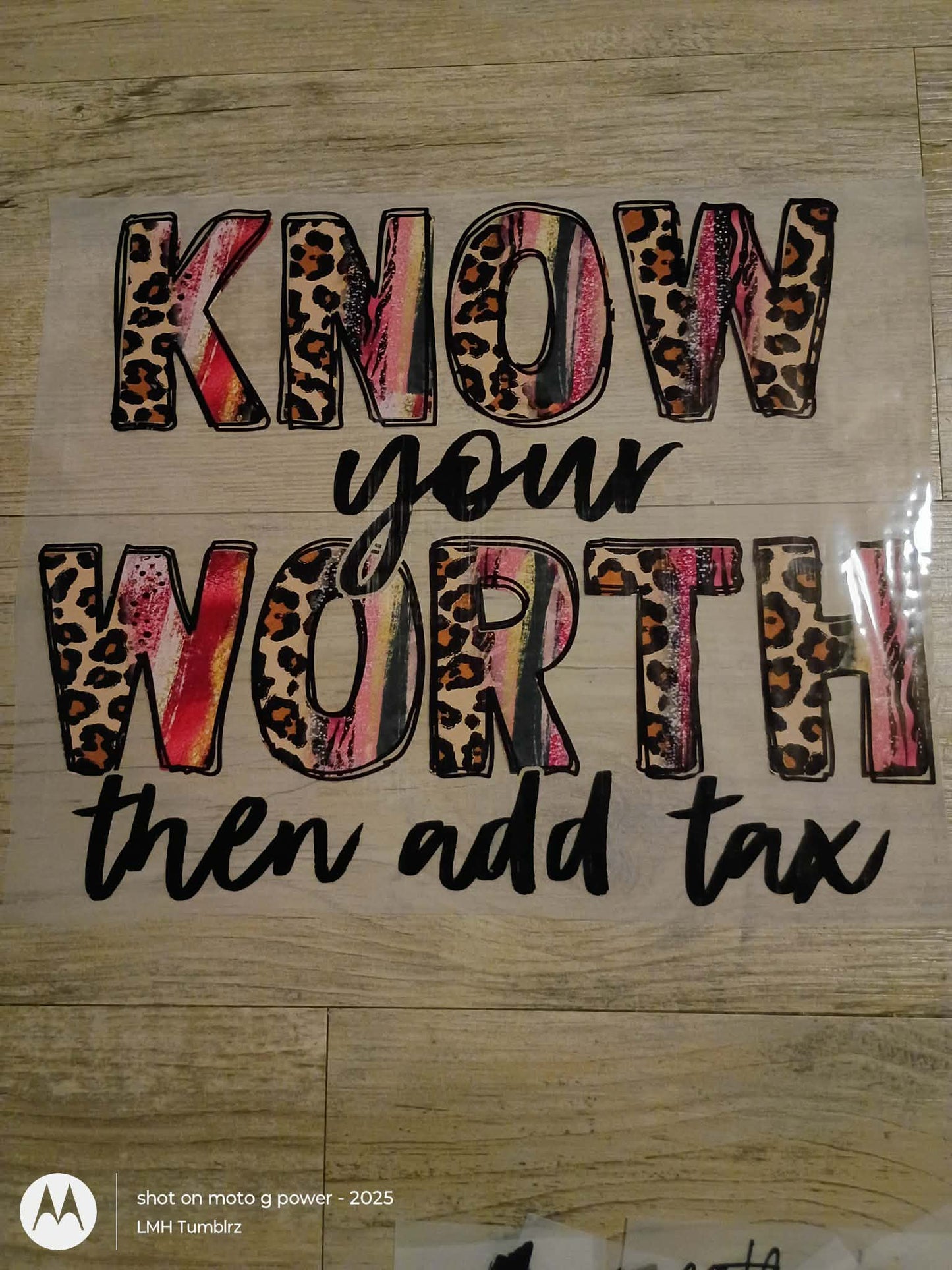 Know Your Worth (Then Add Tax) - Ready-to-Press DTF Transfer