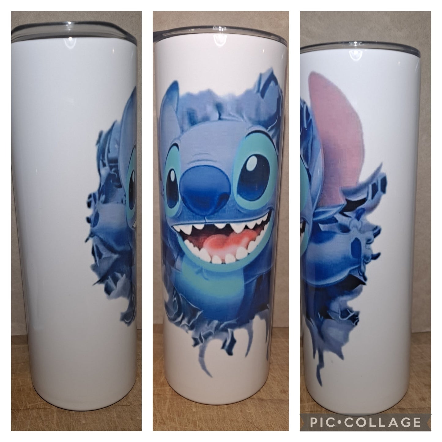 Stitch coming out of the cup