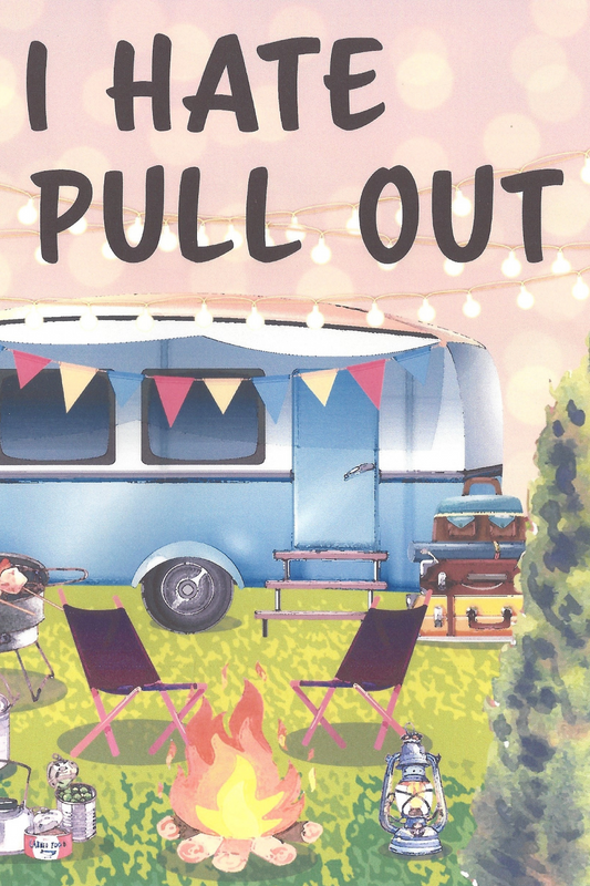 "I Hate to Pull Out" Camping Garden Flag