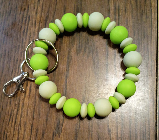 Mint & Lime Zest Silicone Bead Wristlet